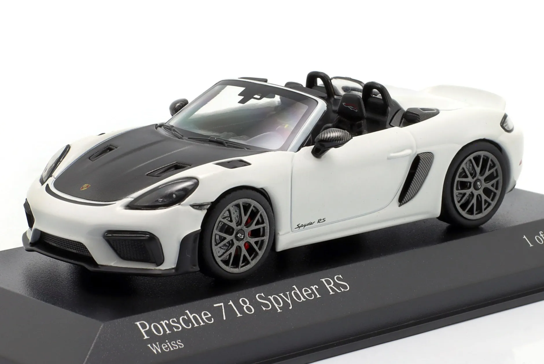 Porsche 718 Spyder RS Weissach-Paket 2023 weiß 1:43 Minichamps