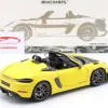 Porsche 718 Spyder RS Weissach-Paket Baujahr 2024 gelb 1:18 Minichamps
