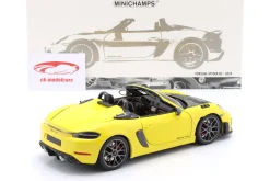 Porsche 718 Spyder RS Weissach-Paket Baujahr 2024 gelb 1:18 Minichamps
