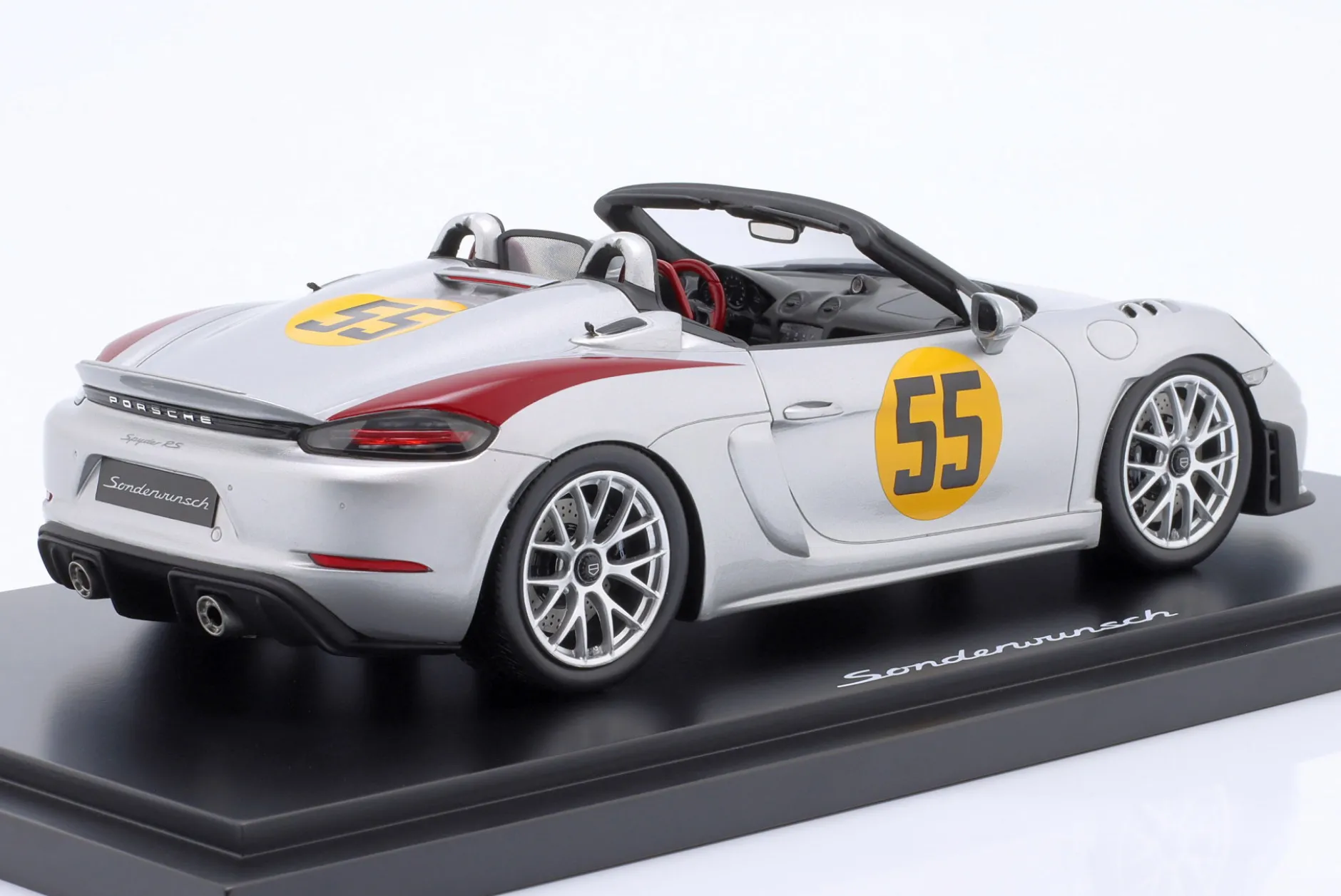 Porsche 718 (982) Spyder #55 Tribute Carrera Panamericana 1954 1:18 Spark