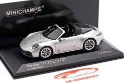 Porsche 911 (992.2) Targa 4 GTS Baujahr 2024 GT-silbermetallic 1:43 Minichamps