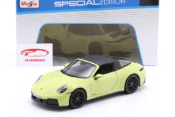 Porsche 911 (992.2) Targa 4 GTS Hybrid Baujahr 2025 gelb 1:18 Maisto