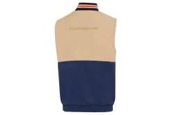 Porsche Teddyweste 953 Roughroads Collection beige / blau