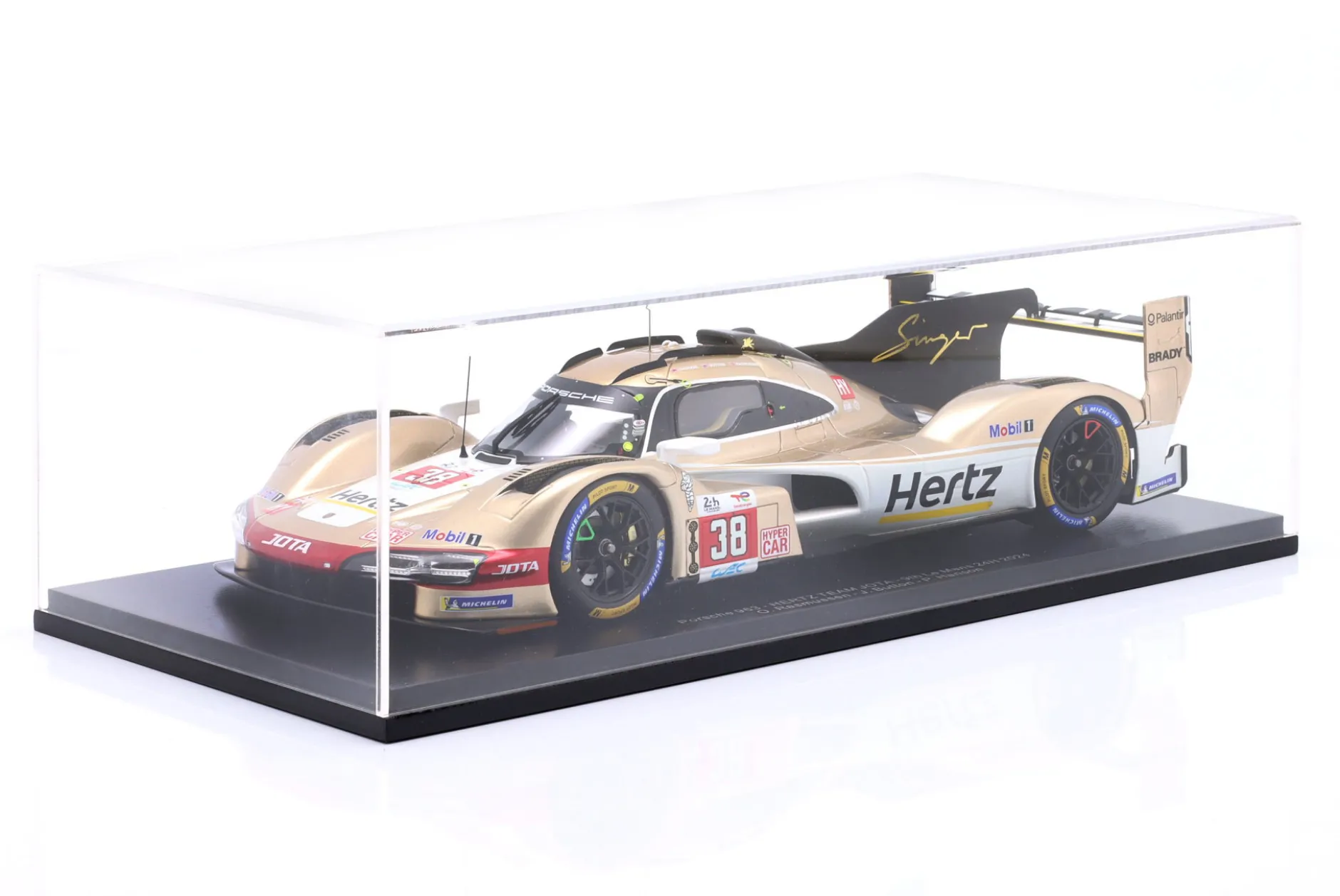 Porsche 963 #38 9th 24h LeMans 2024 Hertz Team Jota 1:18 Spark