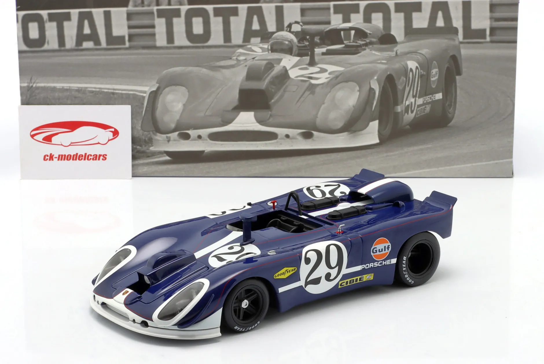 Porsche 908/02 #29 9th 24h LeMans 1970 Linge, Williams Camera Car 1:18 WERK83