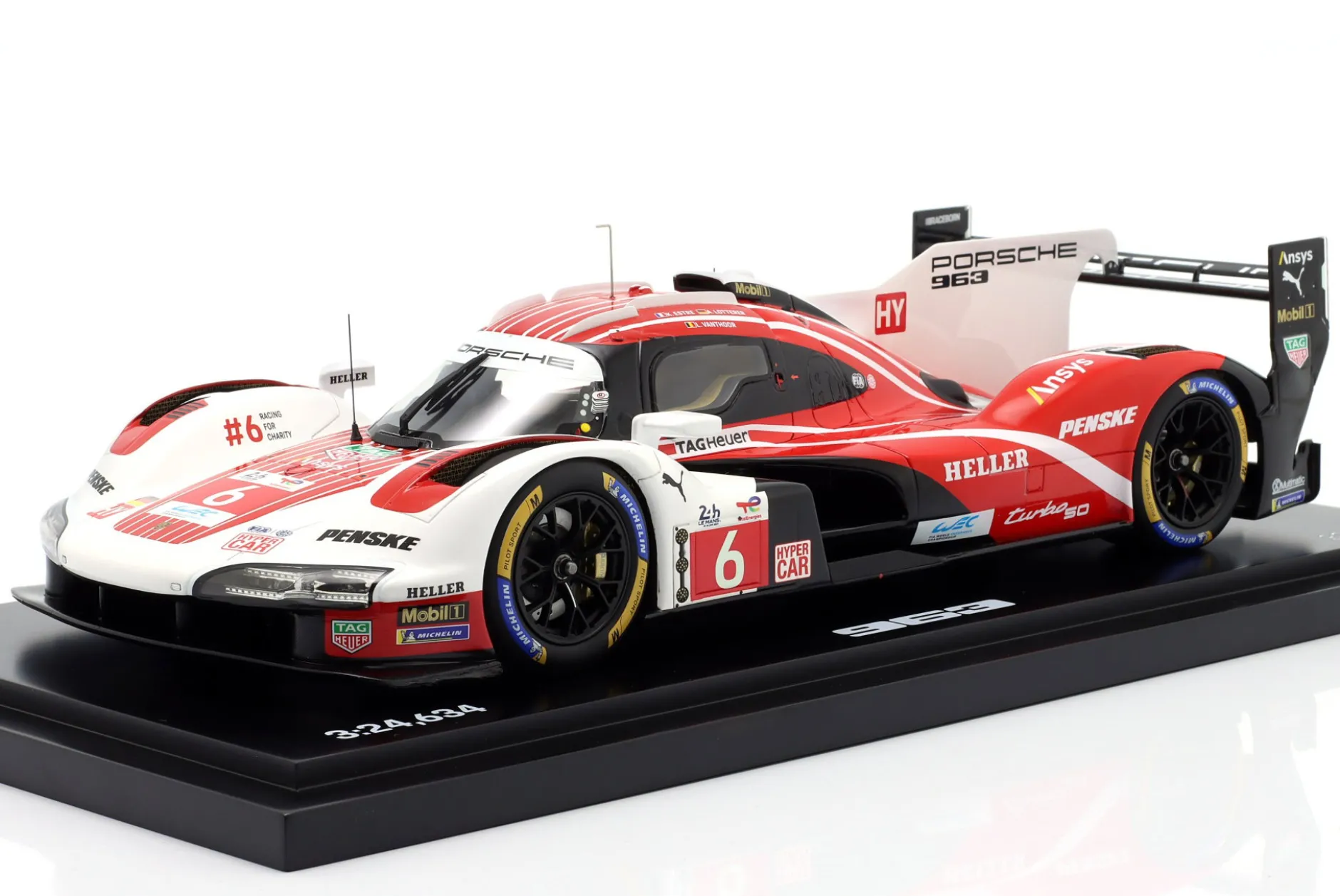 Porsche 963 #6 4th 24h LeMans 2024 Penske Motorsport 1:18 Spark