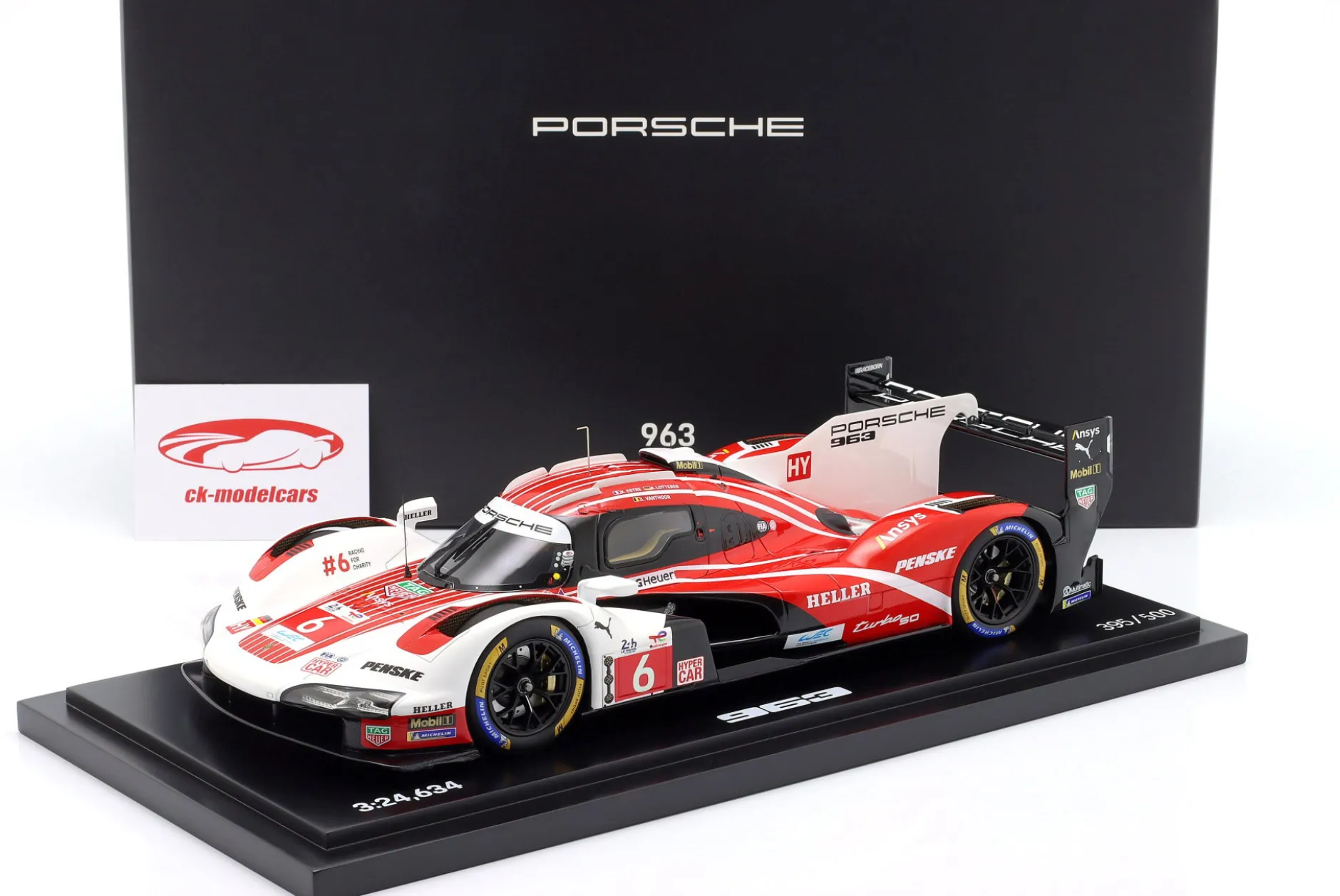 Porsche 963 #6 4th 24h LeMans 2024 Penske Motorsport 1:18 Spark