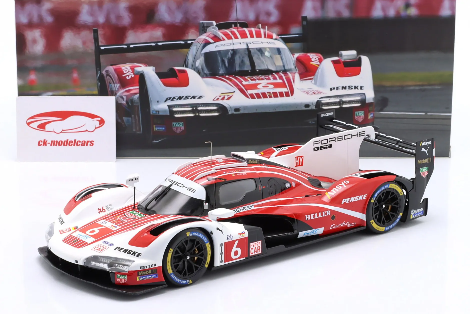 Porsche 963 #6 4th 24h LeMans 2024 Porsche Penske Motorsport 1:18 Ixo