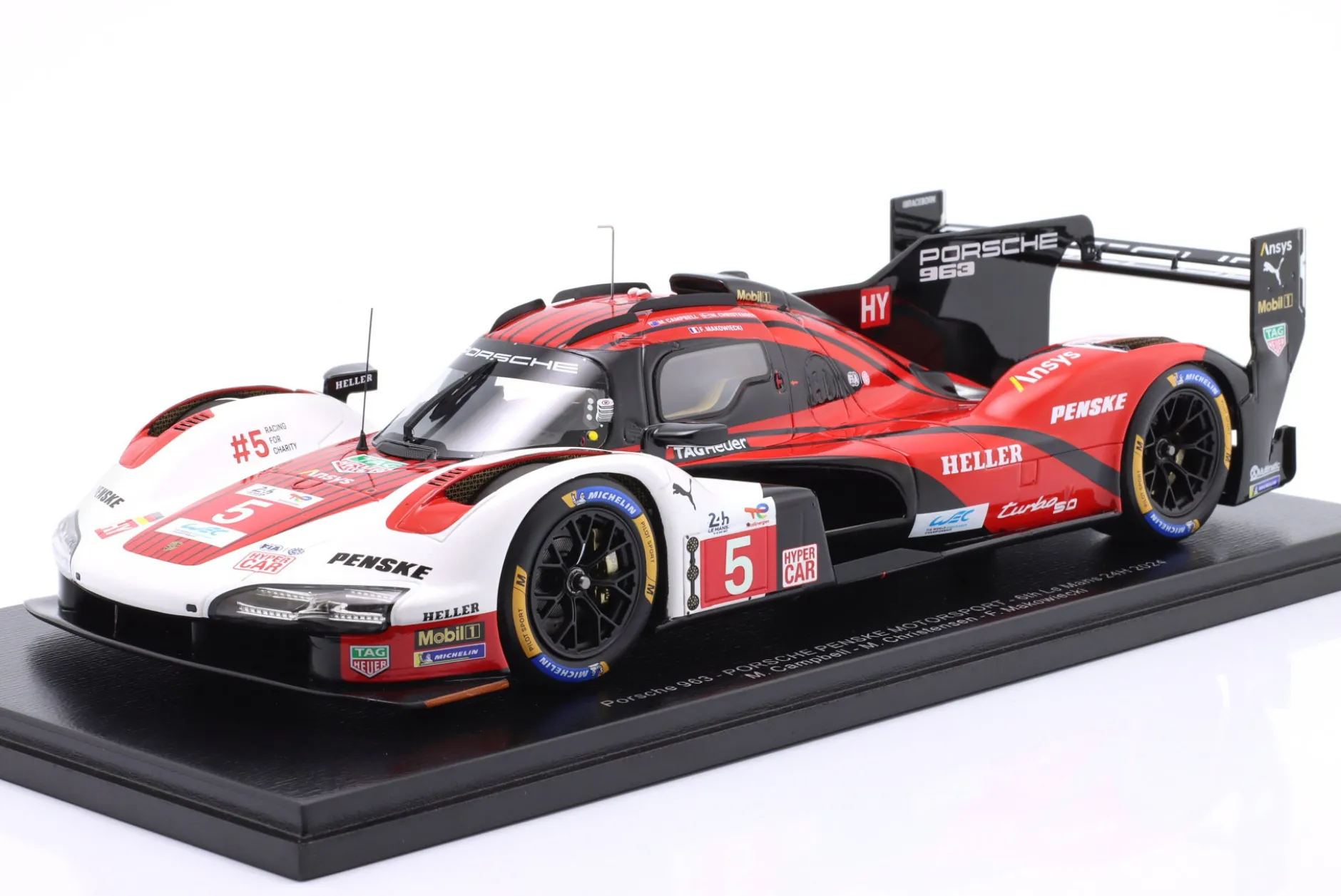 Porsche 963 #5 6th 24h LeMans 2024 Porsche Penske Motorsport 1:18 Spark