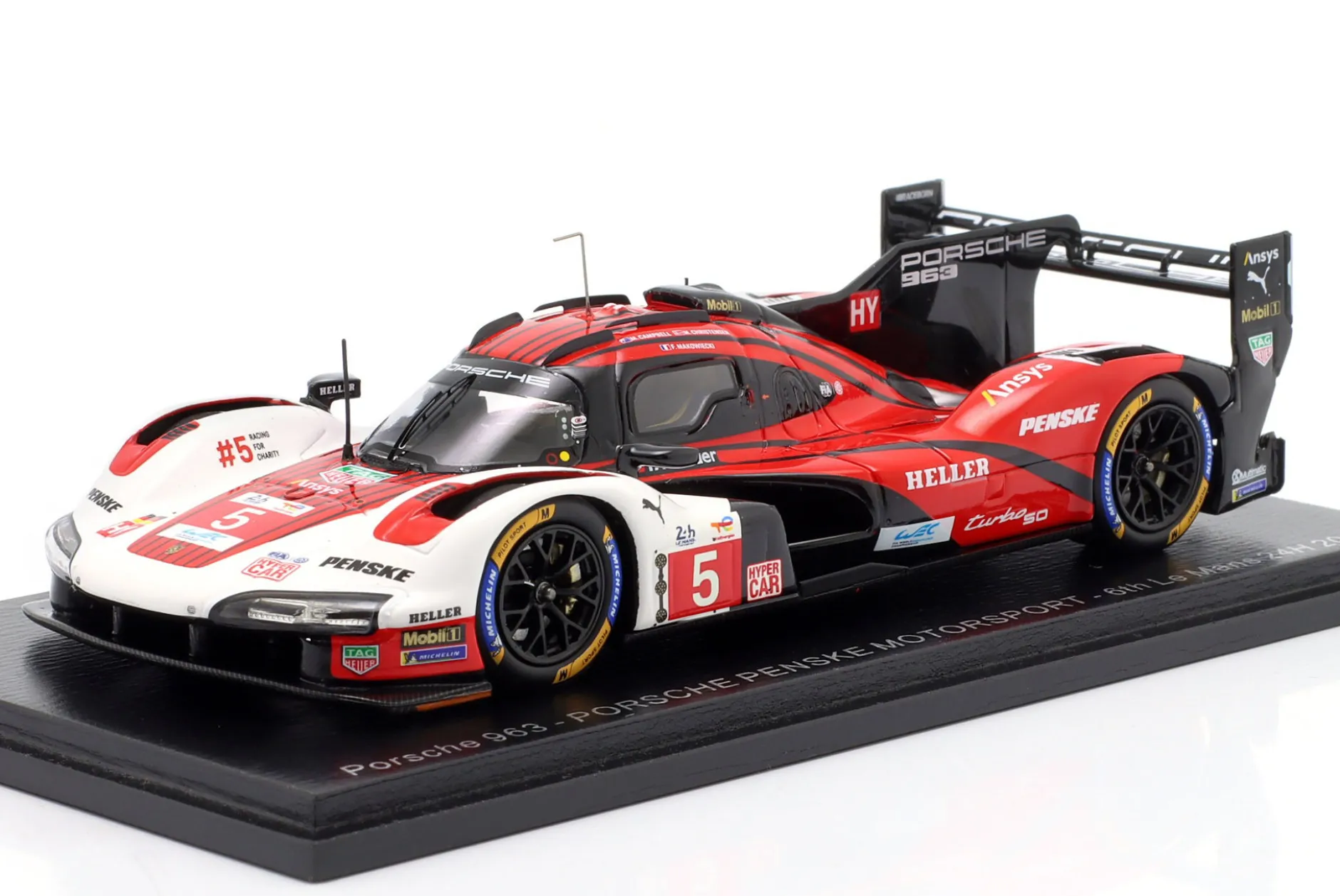 Porsche 963 #5 6th 24h LeMans 2024 Porsche Penske Motorsport 1:43 Spark