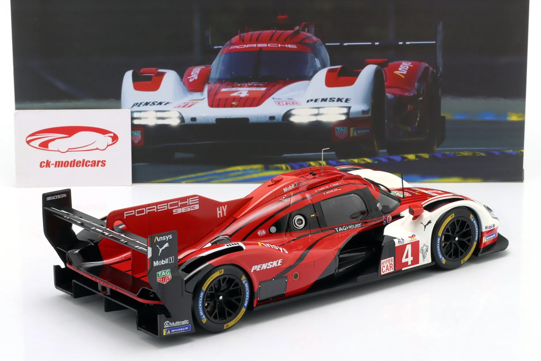 Porsche 963 #4 8th 24h LeMans 2025 Porsche Penske Motorsport 1:18 Ixo