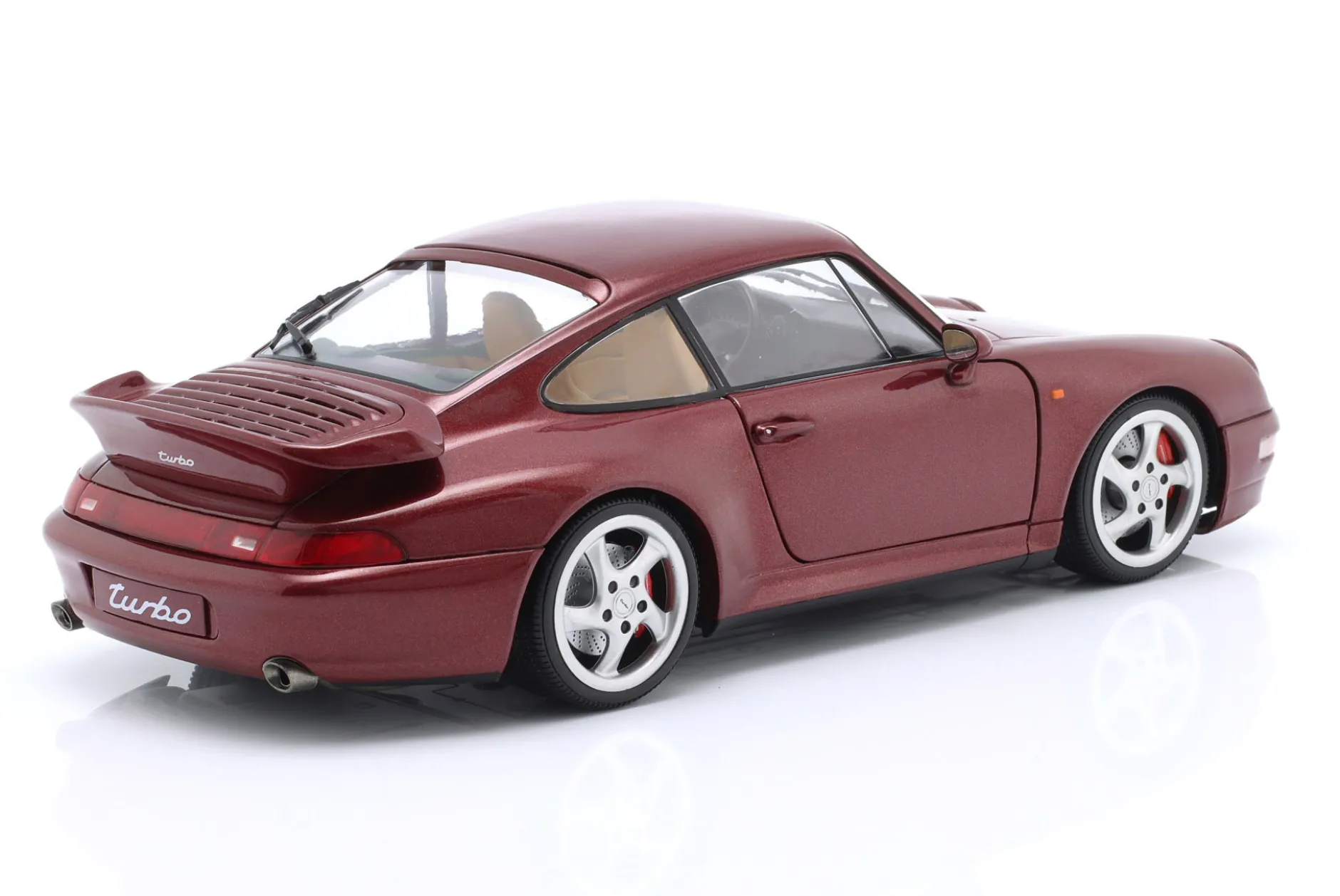 Porsche 911 (993) Turbo Baujahr 1997 Arena rot 1:18 Solido