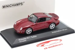 Porsche 911 (993) Turbo Baujahr 1995 rot metallic 1:43 Minichamps