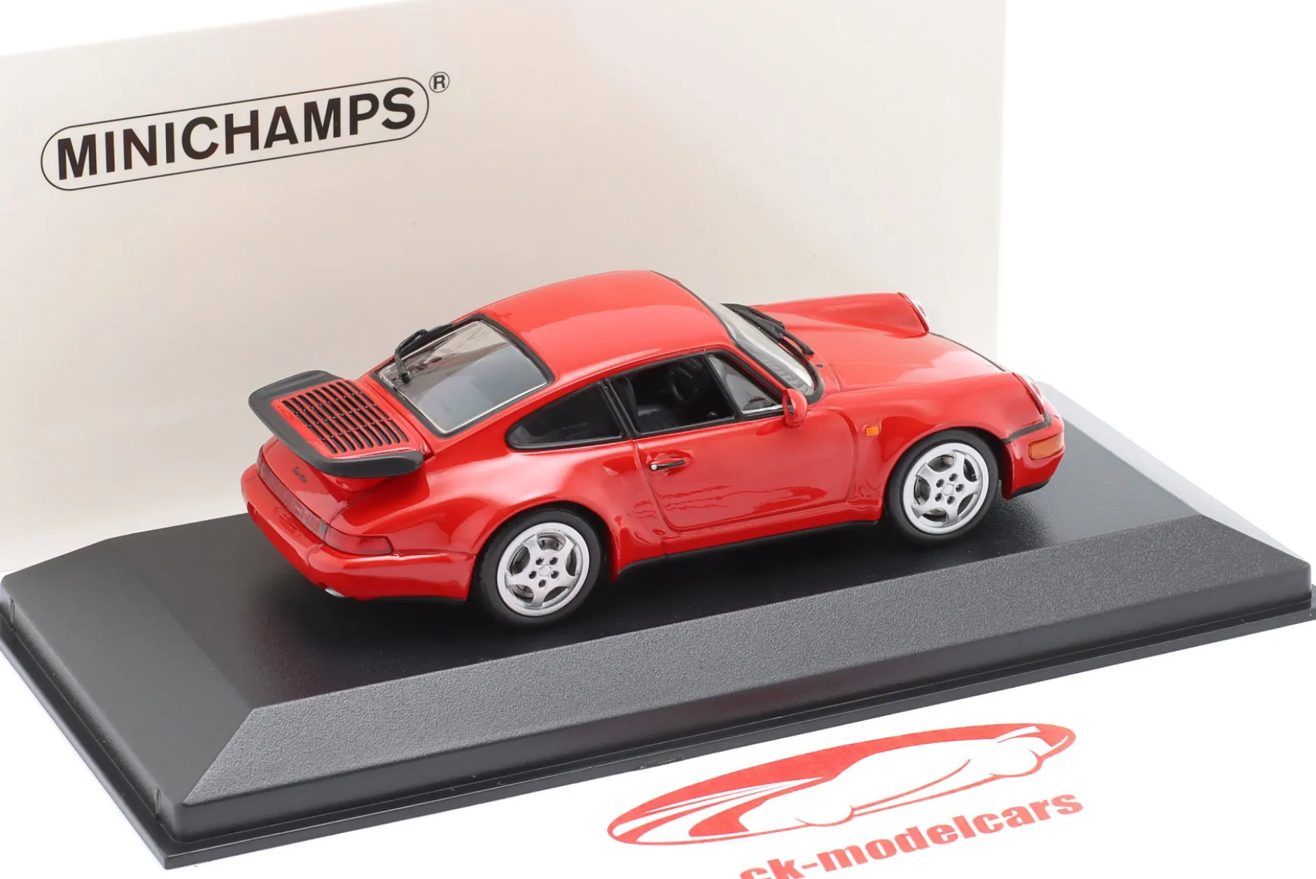 Porsche 911 (964) Turbo Baujahr 1990 rot 1:43 Minichamps