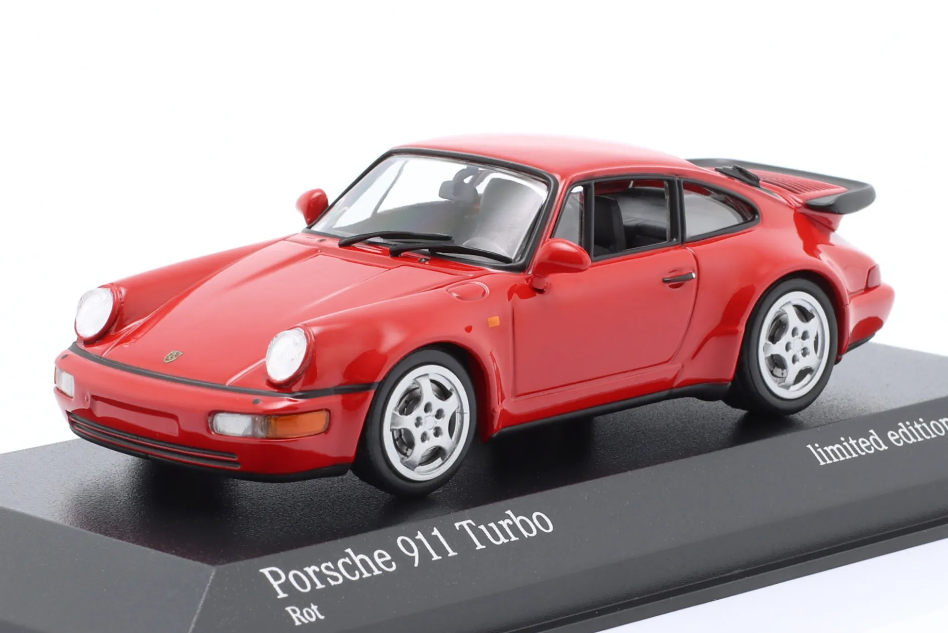 Porsche 911 (964) Turbo Baujahr 1990 rot 1:43 Minichamps