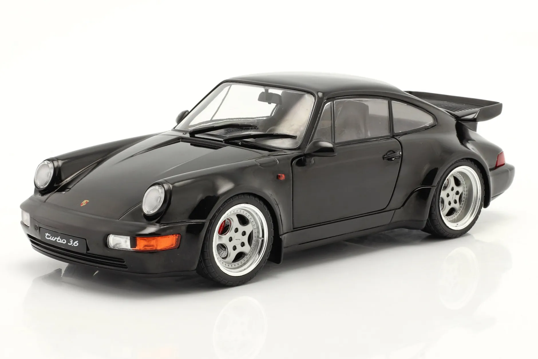 Porsche 911 (964) Turbo Baujahr 1990 schwarz 1:18 Solido