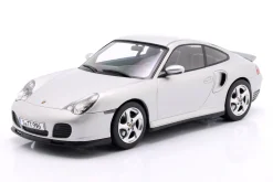 Porsche 911 (996) Turbo Baujahr 2000 silber 1:18 KK-Scale