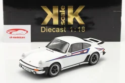 Porsche 911 (930) Turbo 3.0 Baujahr 1976 weiß Martini Design 1:18 KK-Scale