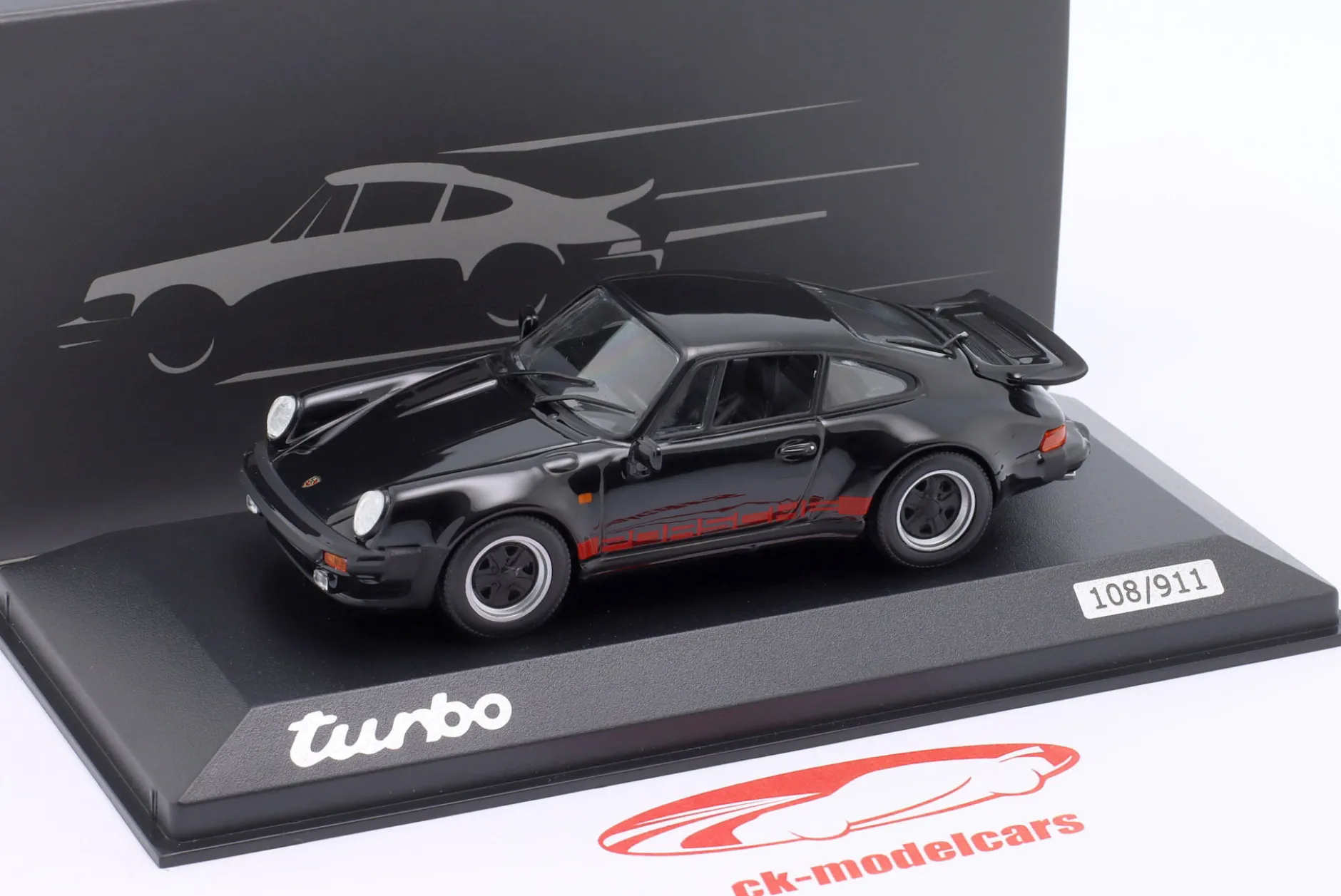 Porsche 911 (930) Turbo 50 Jahre Porsche Design schwarz 1:43 Minichamps