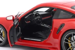 Porsche 911 (992) Turbo S Coupe Sport Design 2021 indischrot 1:18 Minichamps