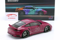 Porsche 911 (992) Turbo S Coupe Sport Design 2021 rot 1:18 Minichamps