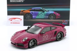 Porsche 911 (992) Turbo S Coupe Sport Design 2021 rot 1:18 Minichamps