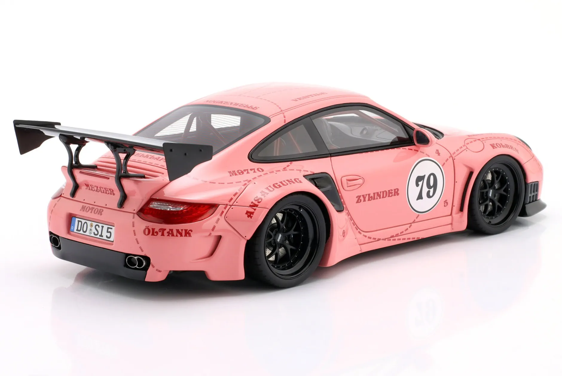 Porsche 911 (997) Turbo S LBWK Sidney Hoffmann "Die Sau" #79 pink 1:18 WERK83