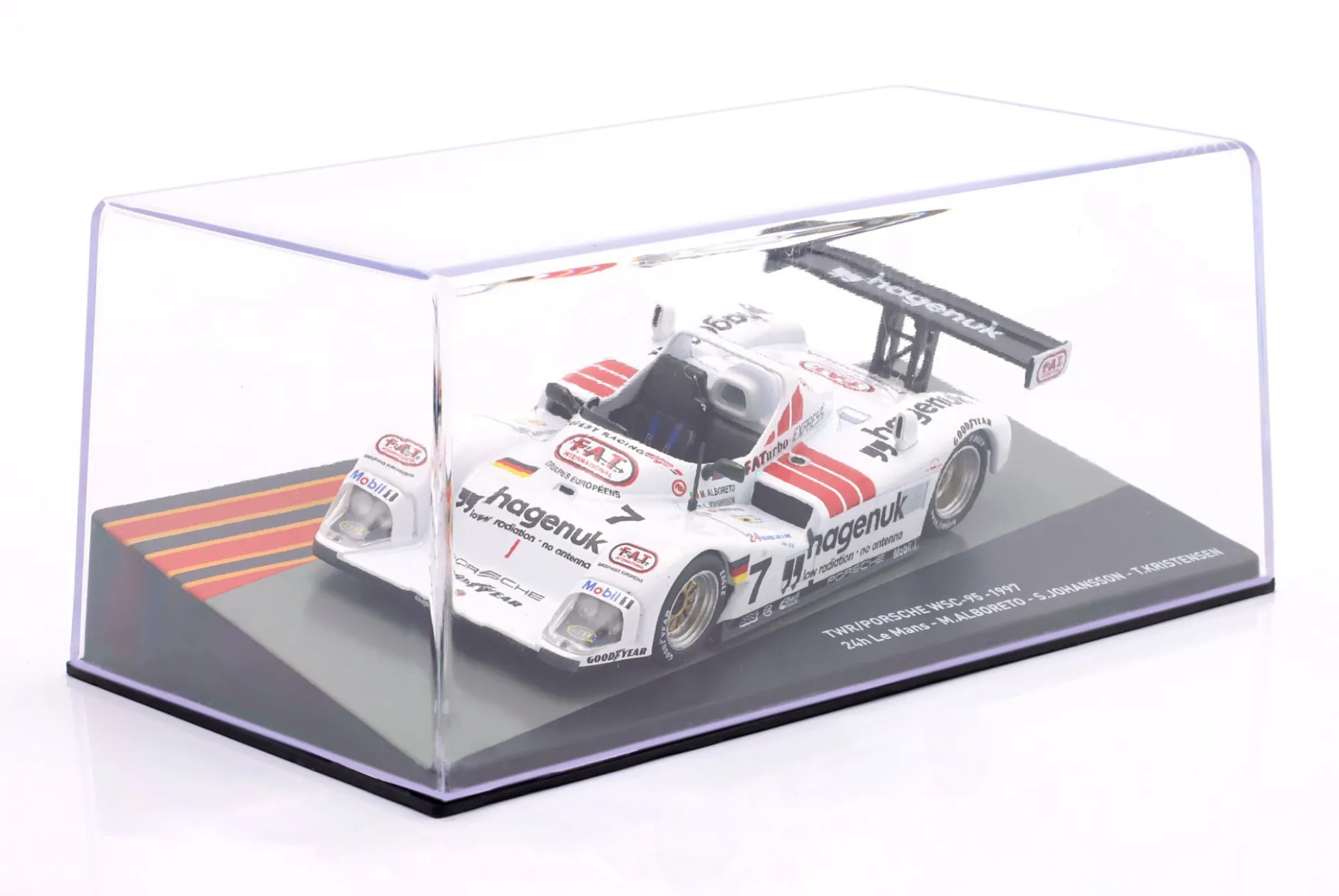 Porsche TWR WSC-95 #7 Sieger 24h LeMans 1997 Alboreto, Johansson, Kristensen 1:43 Altaya