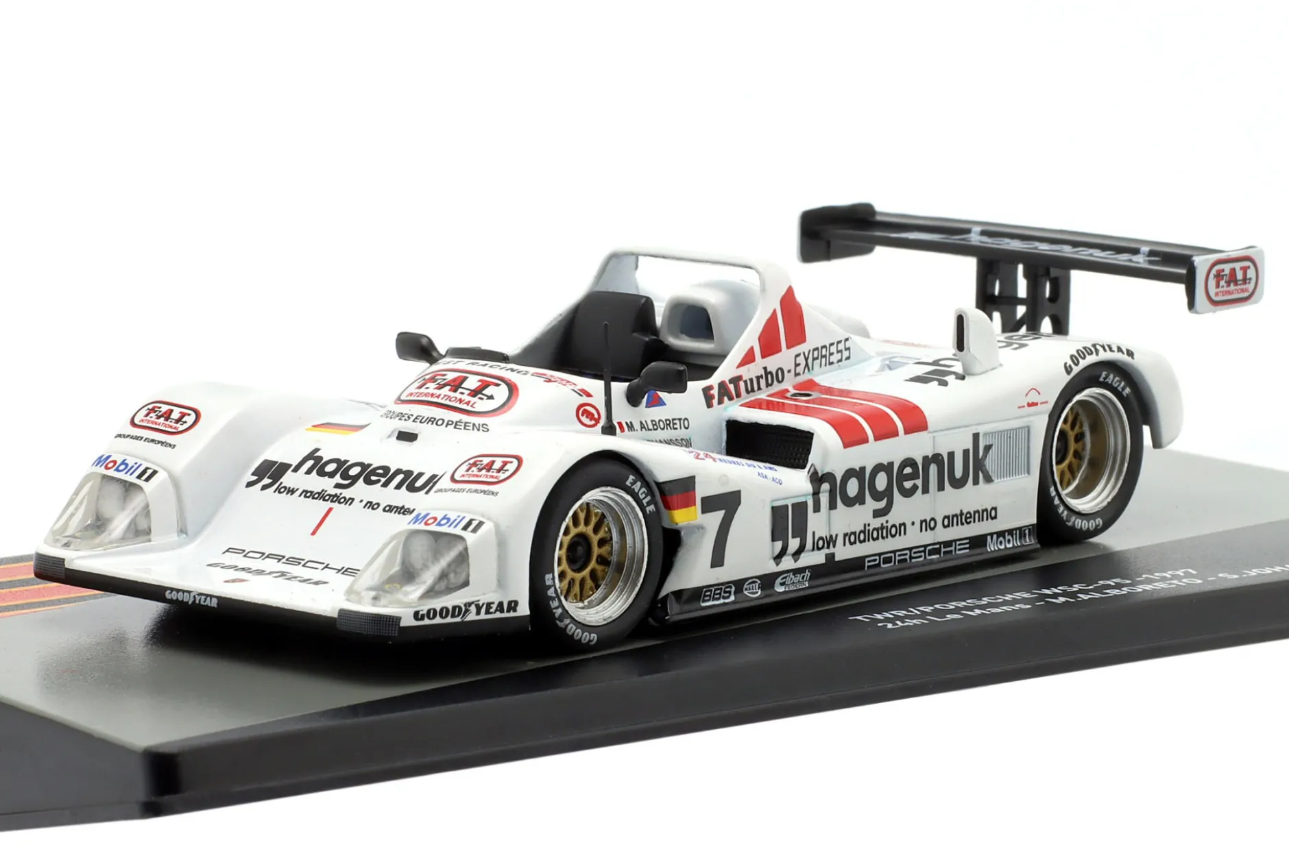 Porsche TWR WSC-95 #7 Sieger 24h LeMans 1997 Alboreto, Johansson, Kristensen 1:43 Altaya