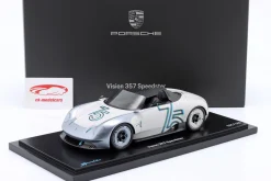 Porsche Vision 357 Speedster weiß / grau 1:18 Spark
