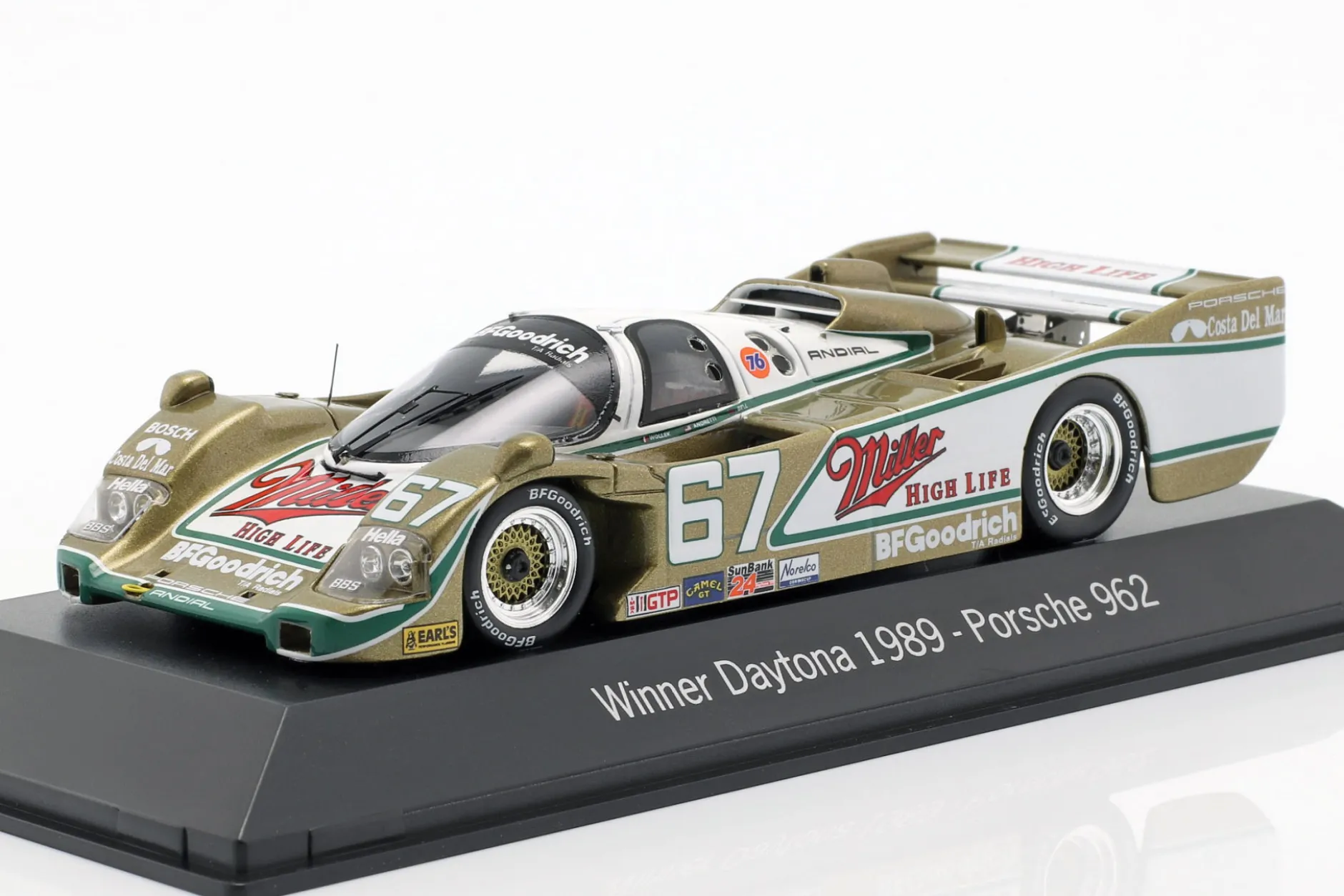Porsche 962 #67 Winner 24h Daytona 1989 Wollek, Bell, Andretti 1:43 Spark