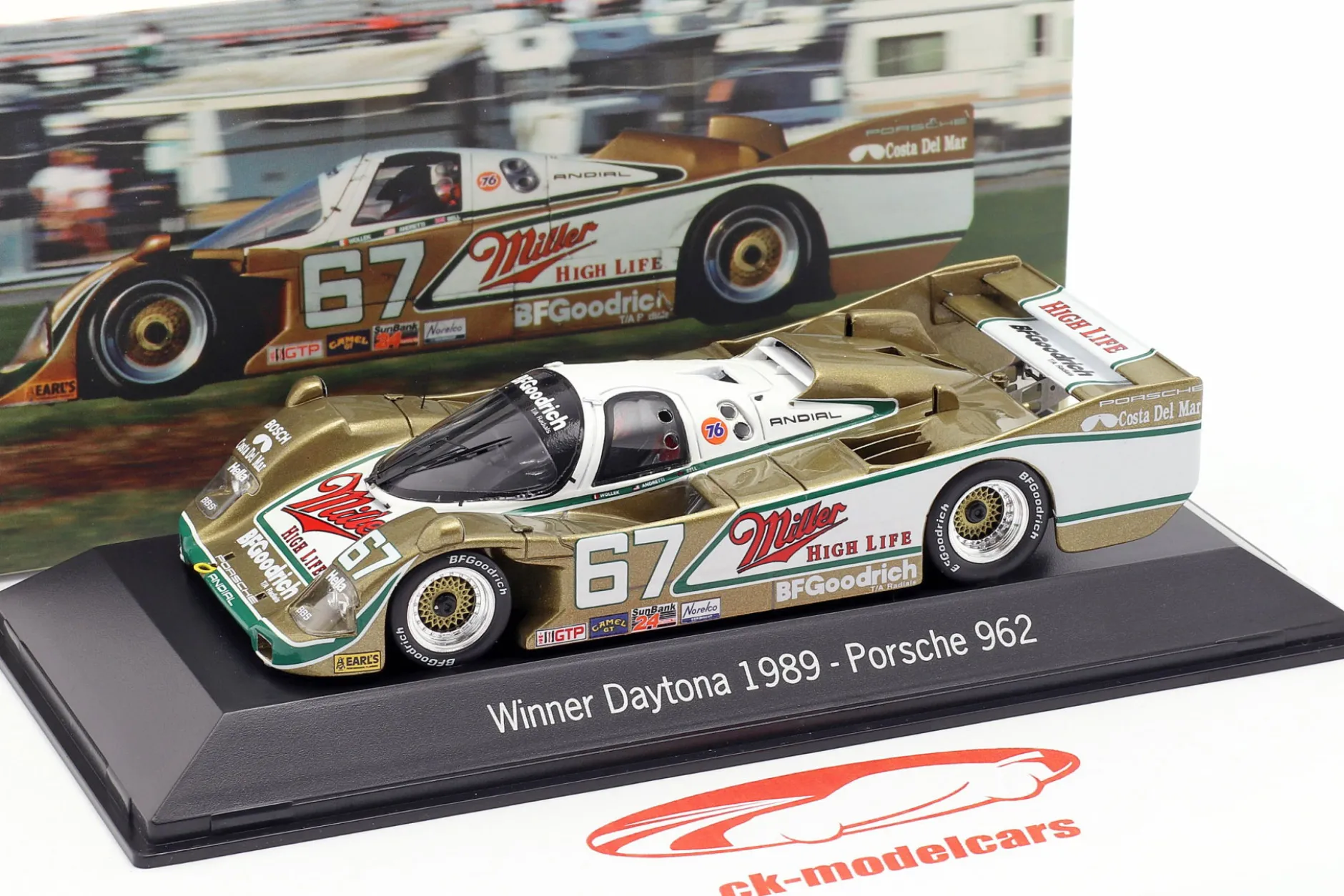 Porsche 962 #67 Winner 24h Daytona 1989 Wollek, Bell, Andretti 1:43 Spark