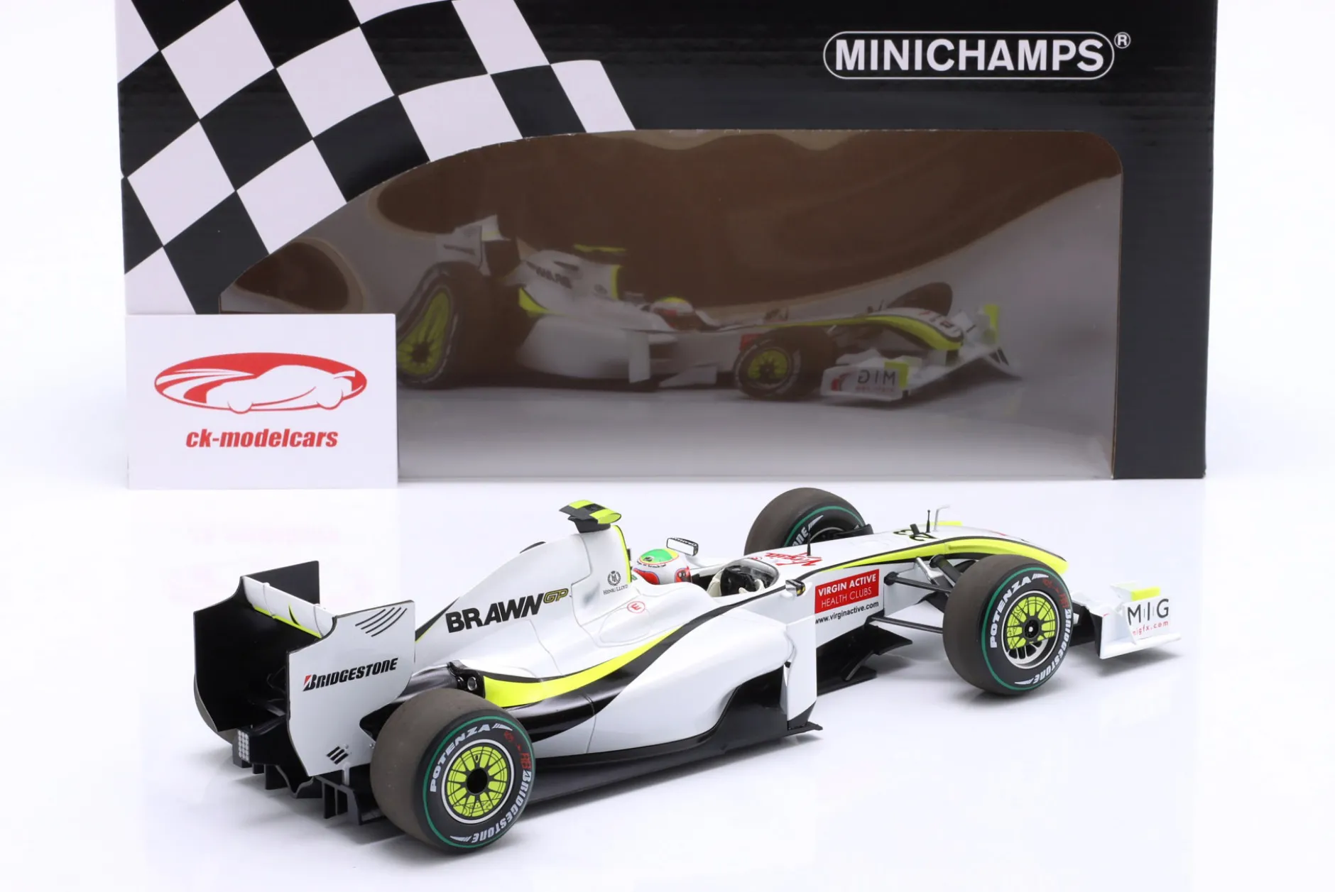 R. Barrichello Brawn BGP 001 #23 Sieger Europa GP Formel 1 2009 1:18 Minichamps