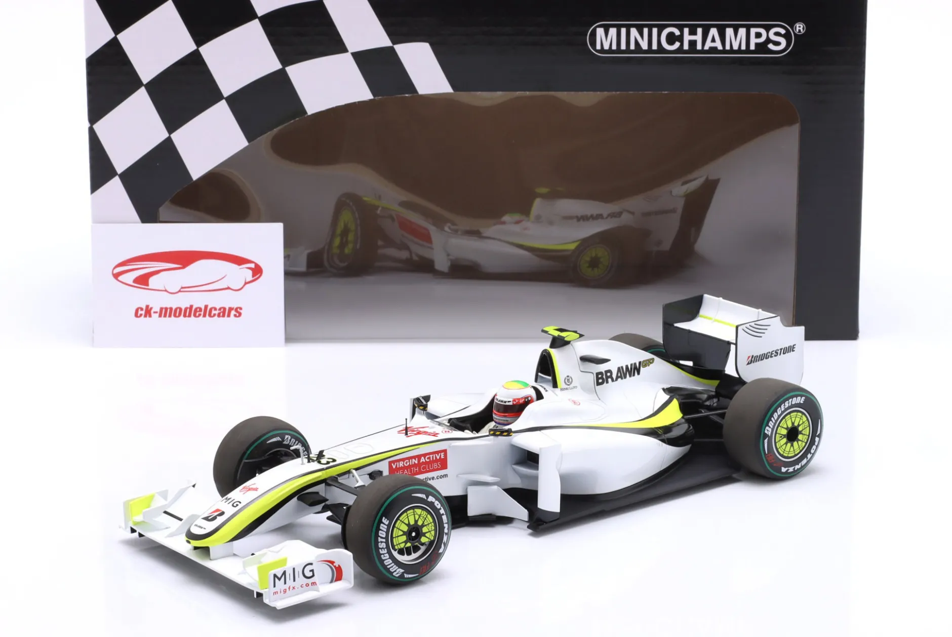 R. Barrichello Brawn BGP 001 #23 Sieger Europa GP Formel 1 2009 1:18 Minichamps
