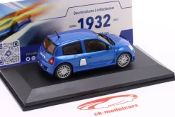 Renault Clio V6 Ph. 2 Baujahr 2023 blau metallic 1:43 Solido