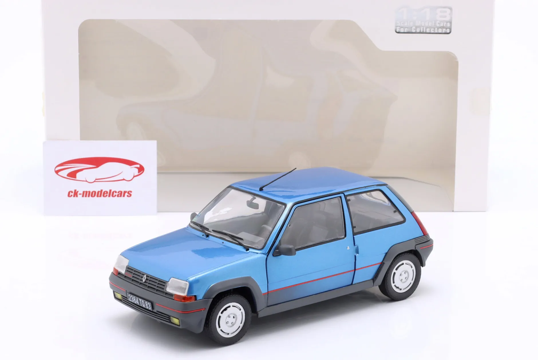 Renault 5 GT Turbo MK1 Baujahr 1985 Alpine blau 1:18 Solido