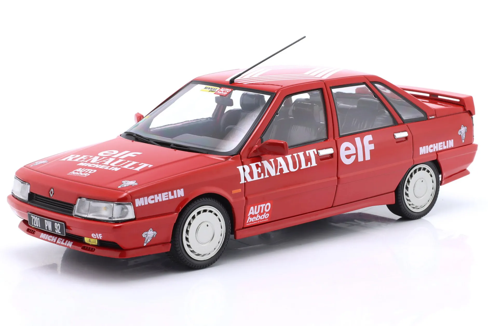 Renault 21 Turbo Mk1 Geschwindigkeitsrekord auf Eis 1988 rot 1:18 Solido