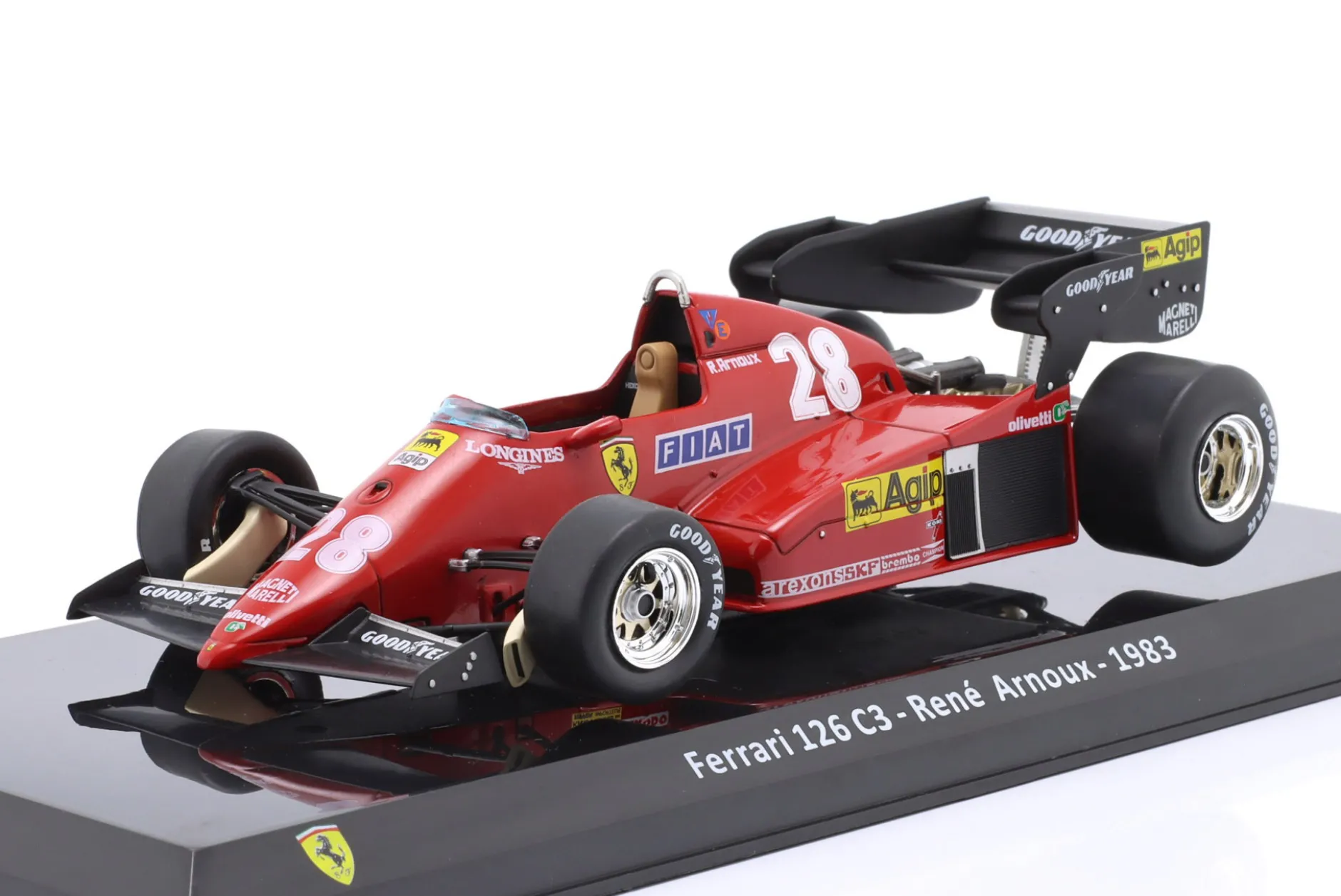 Rene Arnoux Ferrari 126C3 #28 Formel 1 1983 1:24 Premium Collectibles