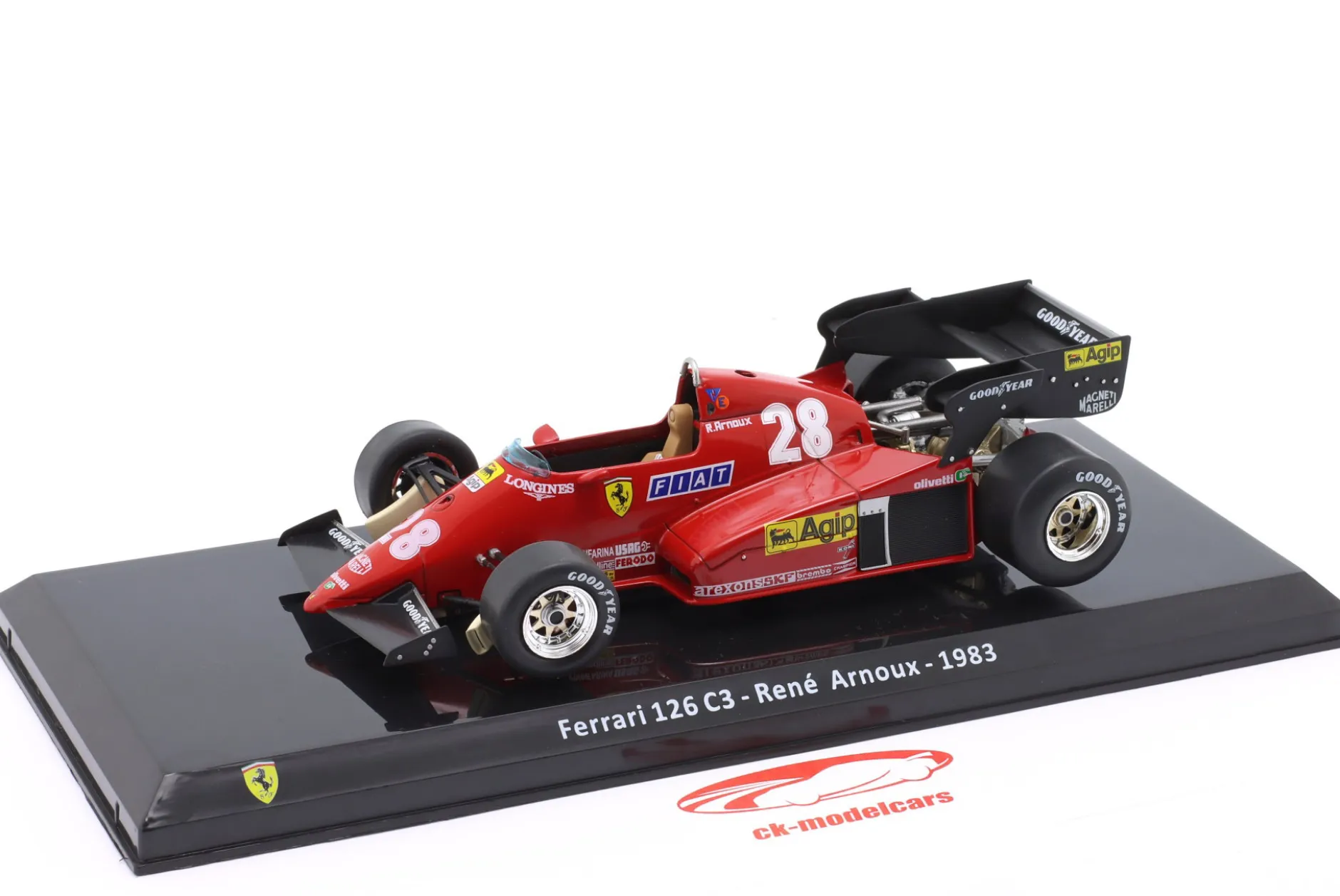 Rene Arnoux Ferrari 126C3 #28 Formel 1 1983 1:24 Premium Collectibles