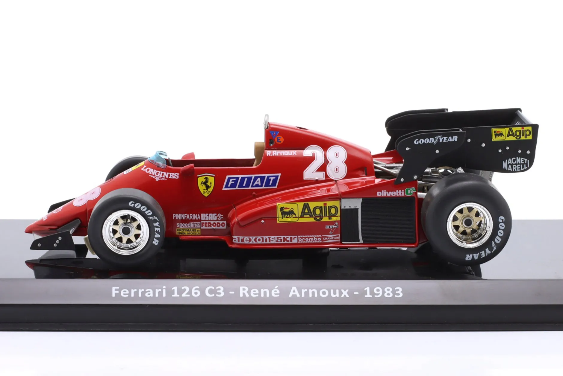 Rene Arnoux Ferrari 126C3 #28 Formel 1 1983 1:24 Premium Collectibles