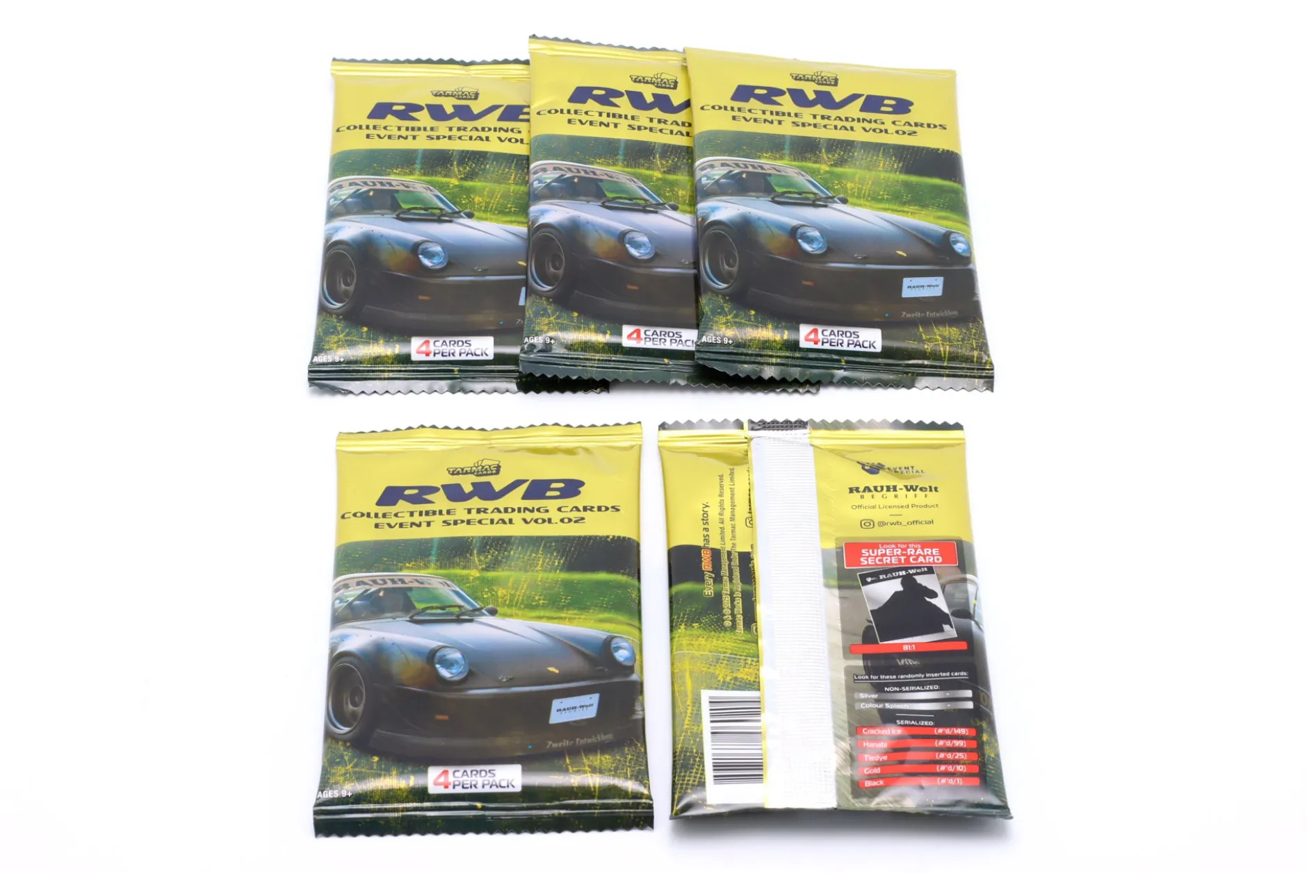 RWB Rauh-Welt Trading Cards zum Sammeln Vol.02 (Box mit 5 Päckchen) Tarmac Cards