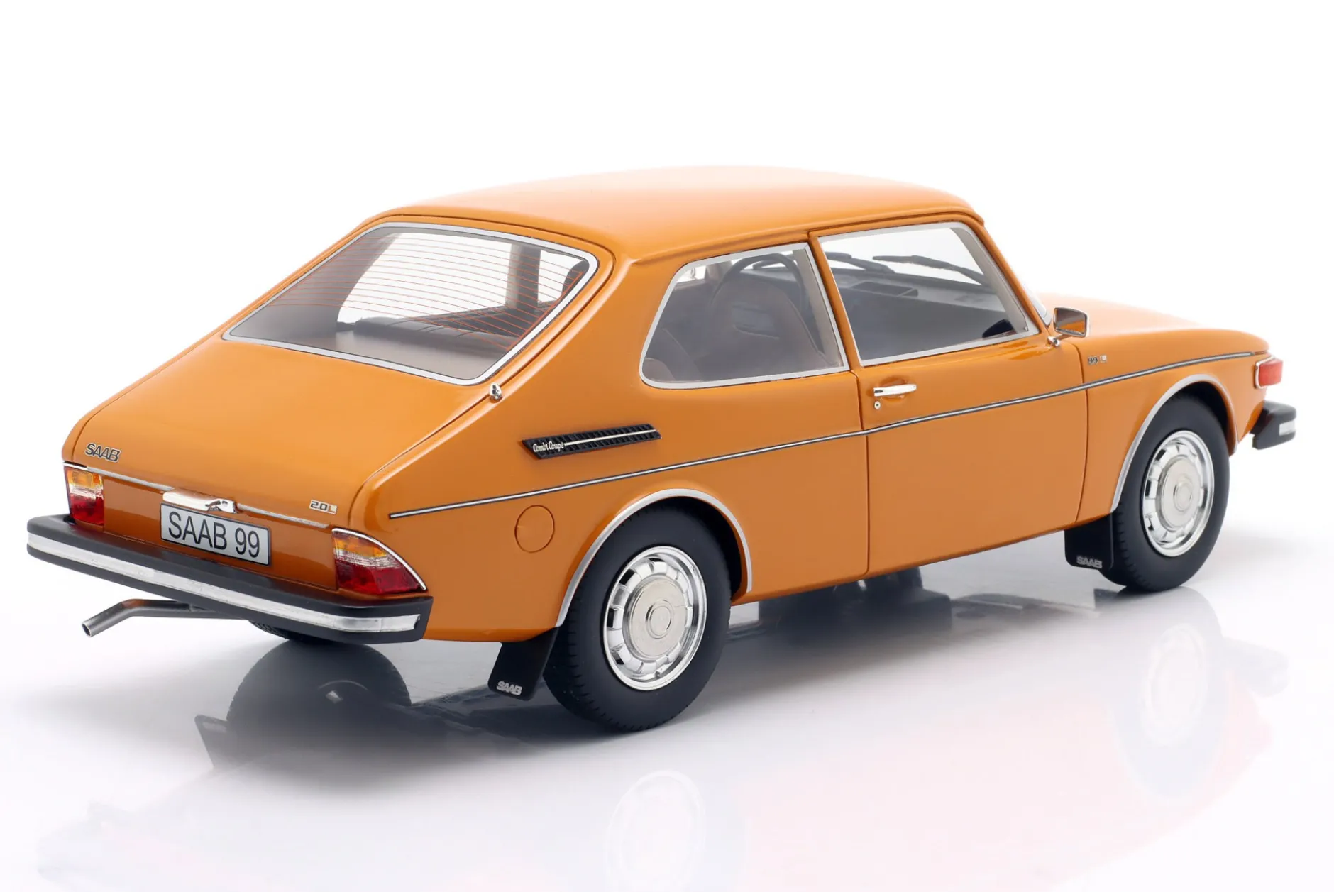 Saab 99 Combi Coupe Baujahr 1975 indian gelb 1:18 Cult Scale