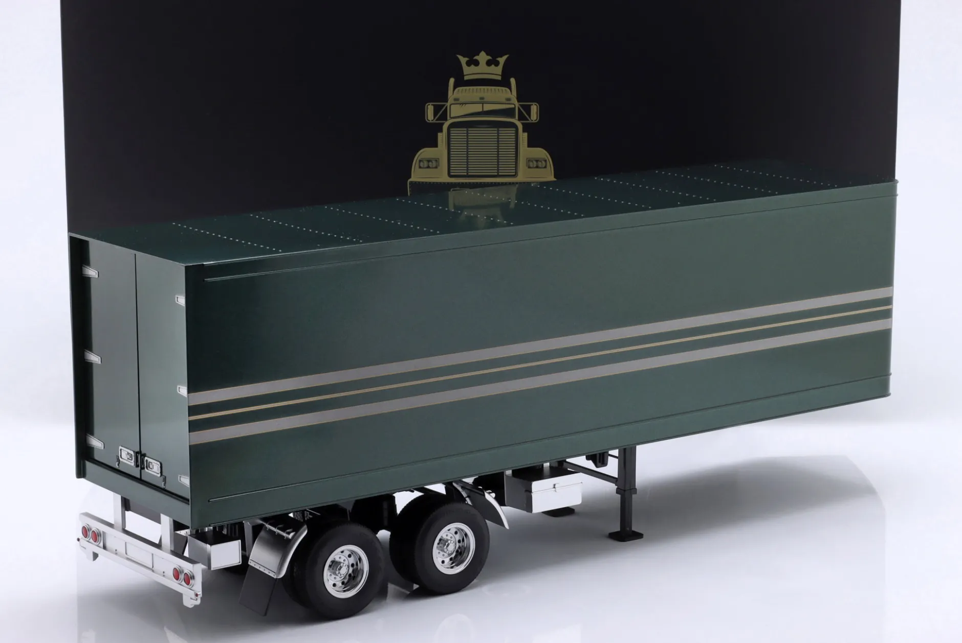 Sattelauflieger dunkelgrün / silber 1:18 Road Kings