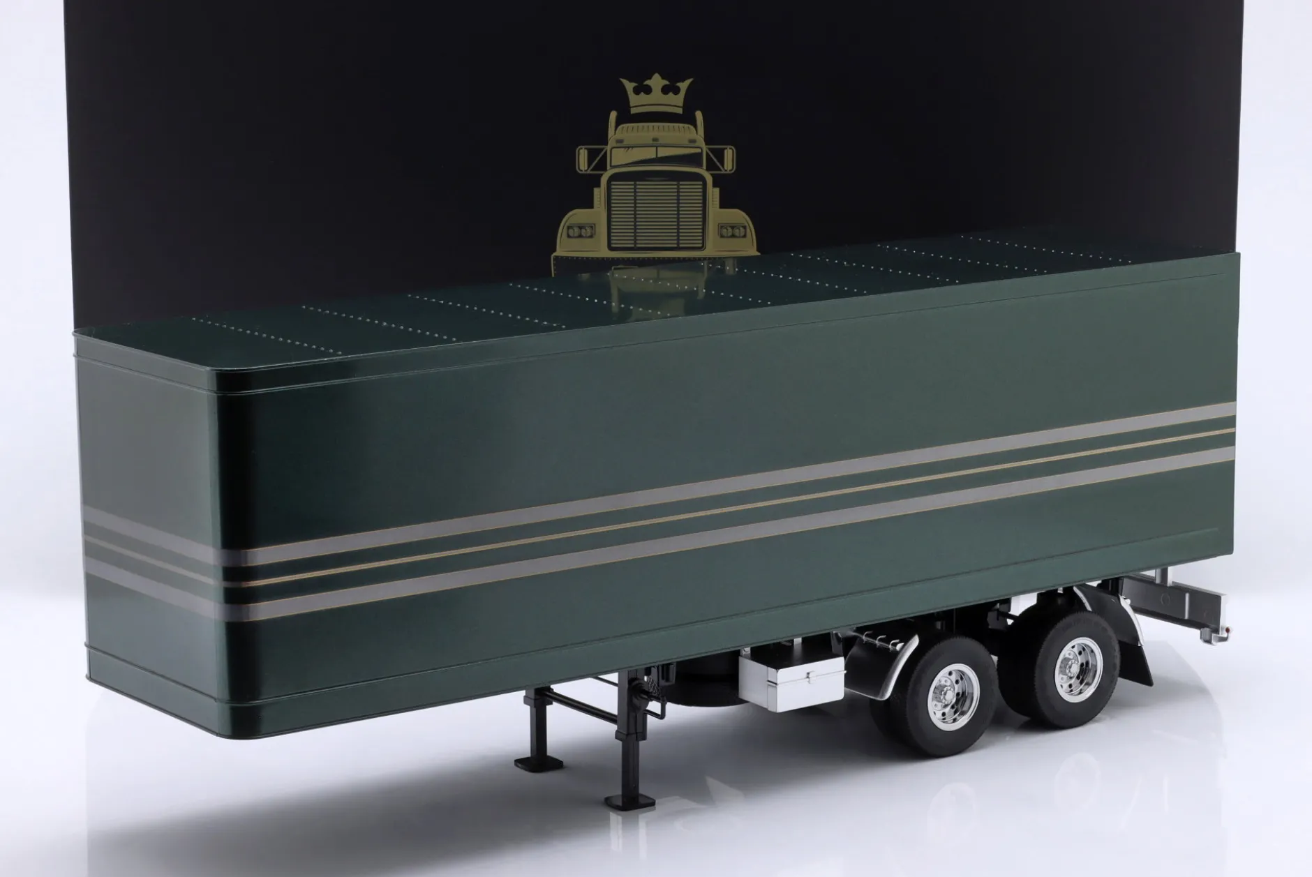 Sattelauflieger dunkelgrün / silber 1:18 Road Kings