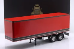 Sattelauflieger rot / schwarz 1:18 Road Kings