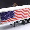 Sattelauflieger Stars & Stripes weiß / blau / rot 1:18 Road Kings