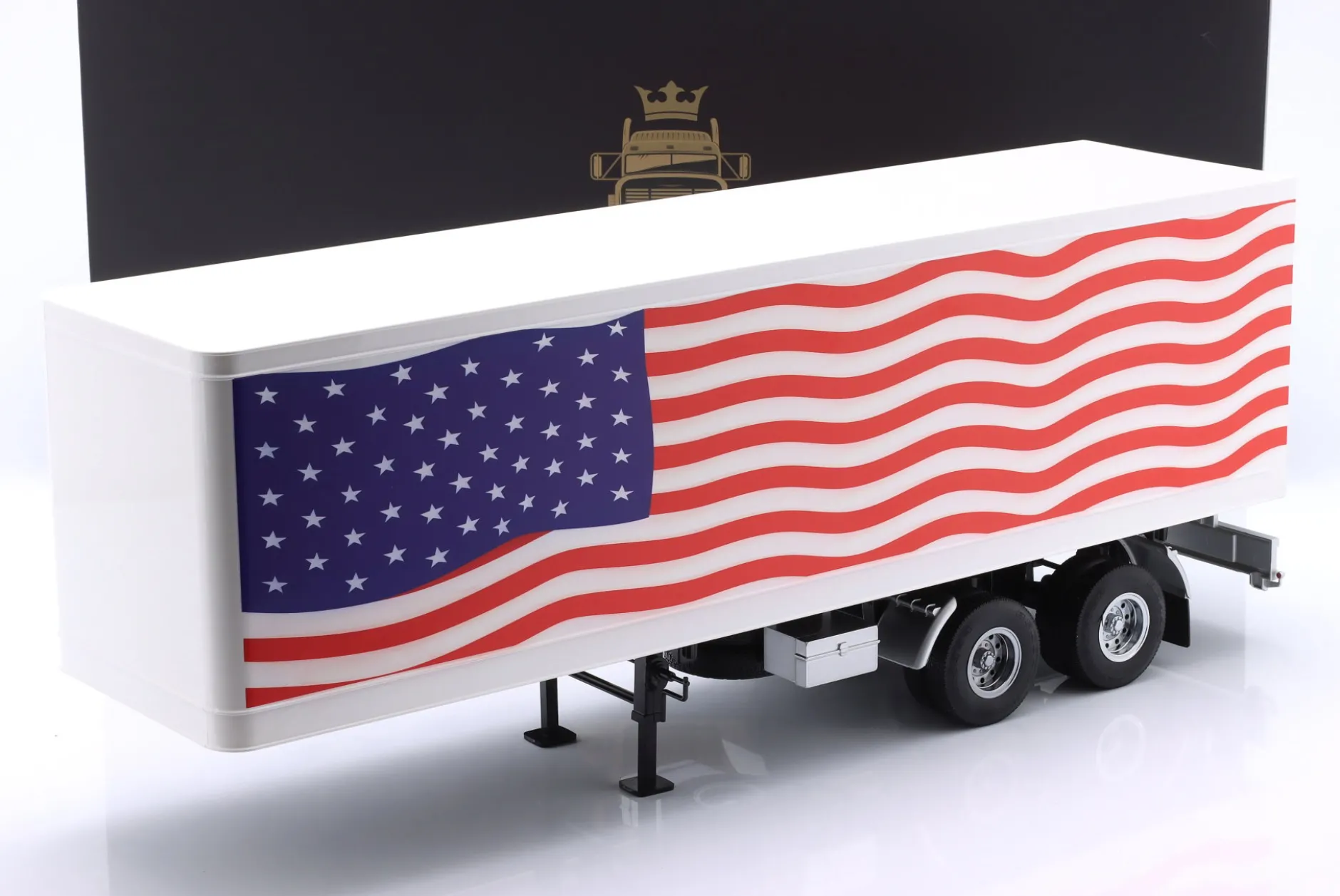Sattelauflieger Stars & Stripes weiß / blau / rot 1:18 Road Kings