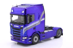 Scania 580S Highline Sattelzugmaschine 2023 blau metallic / Dekor 1:24 Solido