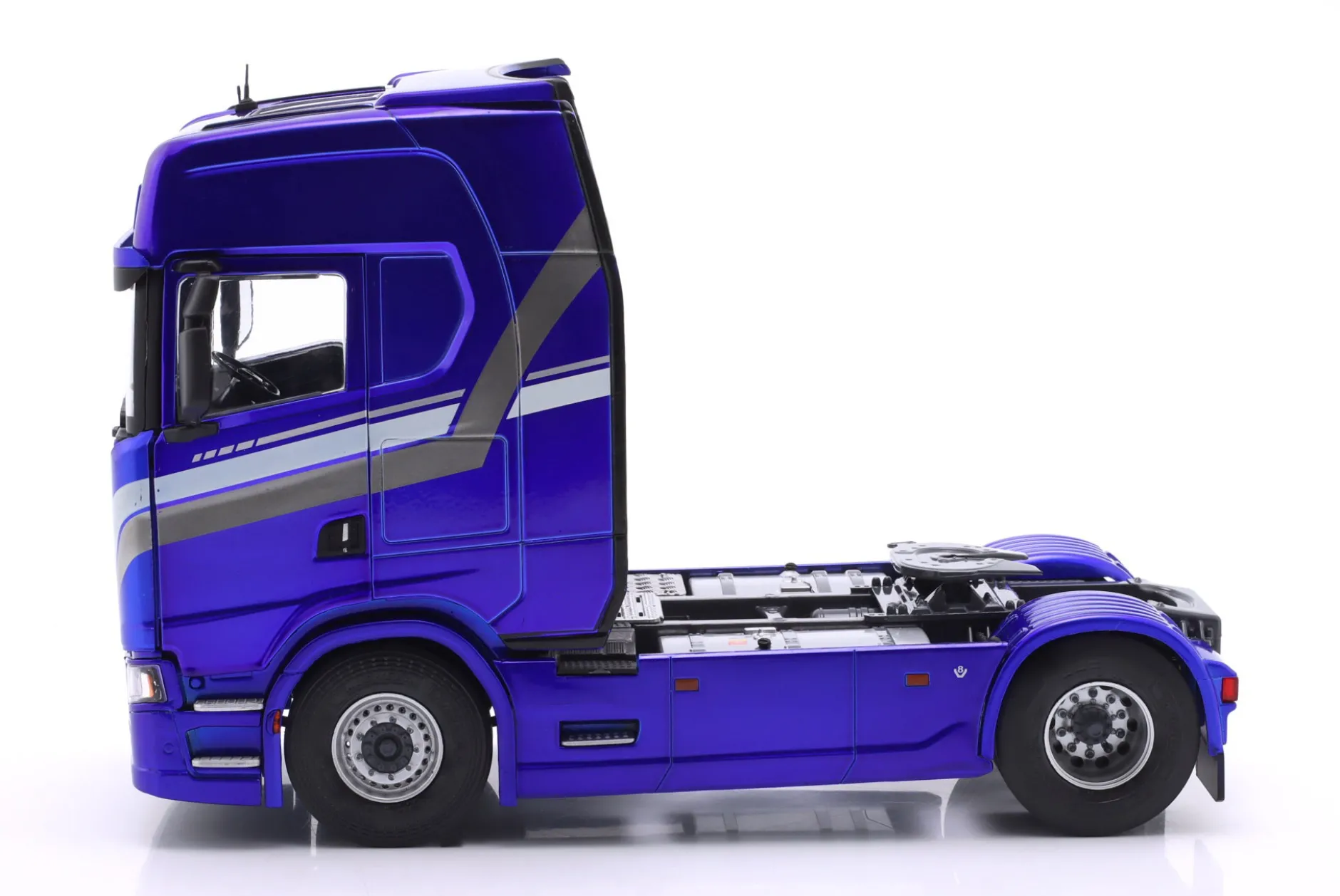 Scania 580S Highline Sattelzugmaschine 2023 blau metallic / Dekor 1:24 Solido