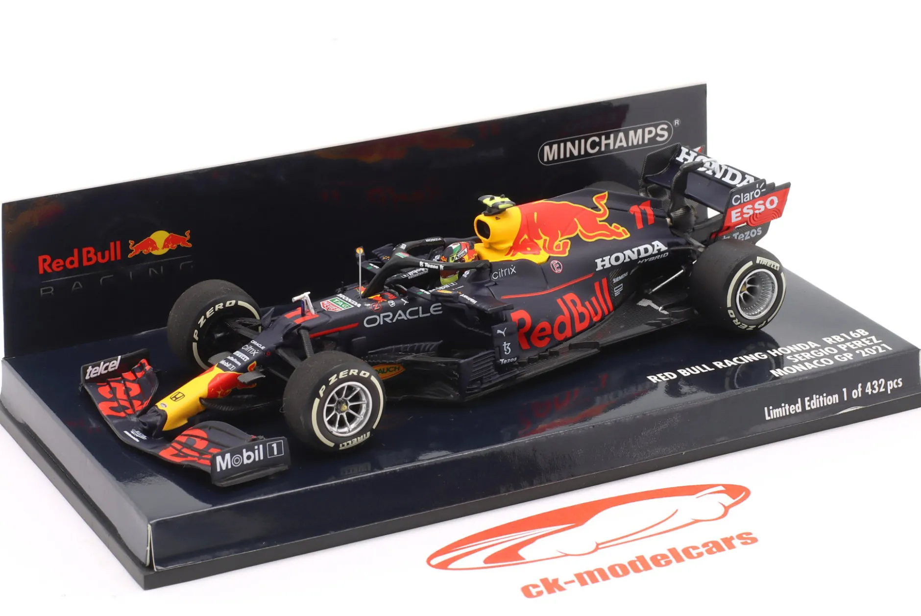 Sergio Perez Red Bull RB16B #11 4th Monaco GP Formel 1 2021 1:43 Minichamps